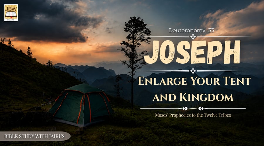 Deuteronomy 33: Moses’ Prophecies to the Twelve Tribes -Joseph: Enlarge Your Tent and Kingdom